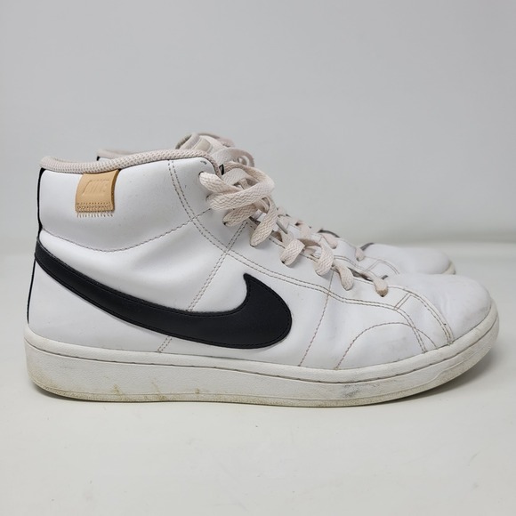Nike Court Royale 2 Mid White Black Mens 10.5 CQ9179-100 Sneaker - Picture 3 of 11
